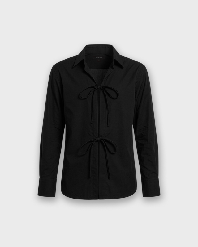 Camisa negra abierta Eros